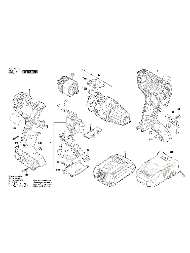 PIECES DETACHEES PERCEUSES VISSEUSES BOSCH GSB 18 V-LI