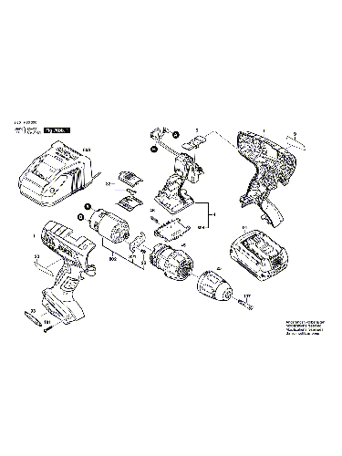 PIECES DETACHEES PERCEUSES VISSEUSES BOSCH GSR 18 V-LI