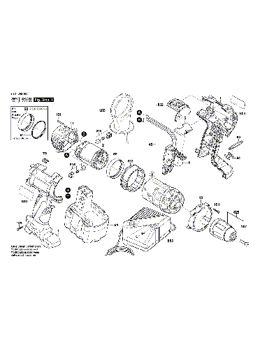 PIECES DETACHEES PERCEUSE VISSEUSE BOSCH GSR 14 VE-2