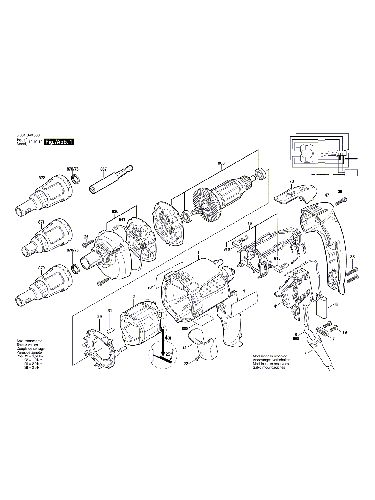PIECES DETACHEES VISSEUSE PERCEUSE BOSCH GSR 6-45 TE