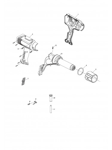 Vue éclatée Makita HG5030#01
