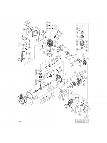 Vue éclatée Hitachi Hikoki CG25EUS #01