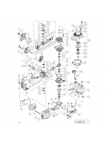 Vue éclatée Hitachi Hikoki CH22EBP2 #01