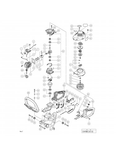 Vue éclatée Hitachi Hikoki CH78EC3 #01