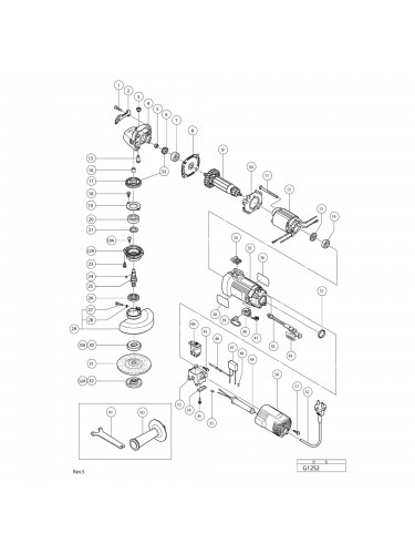 Vue éclatée Hitachi Hikoki G12S2 #01