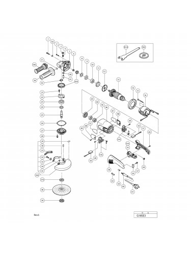 Vue éclatée Hitachi Hikoki G18SE3 #01