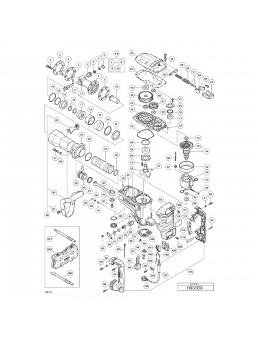 Vue éclatée Hitachi Hikoki H65SB3 #01