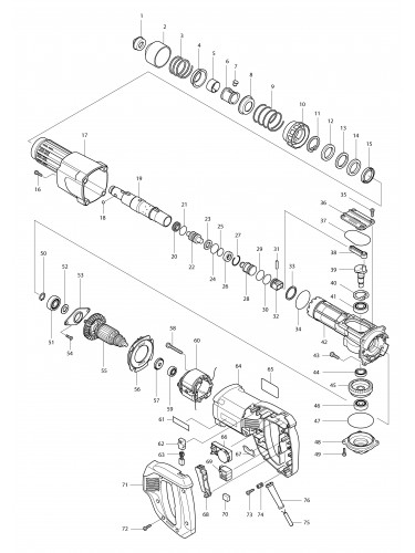 Vue éclatée Makita HK0500#01