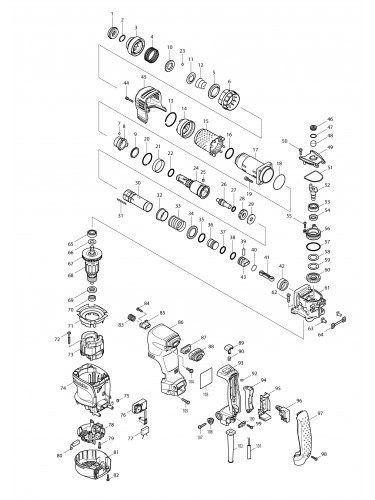 Vue éclatée Makita HK1820#01