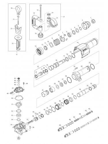 Vue éclatée Makita HM001G#01