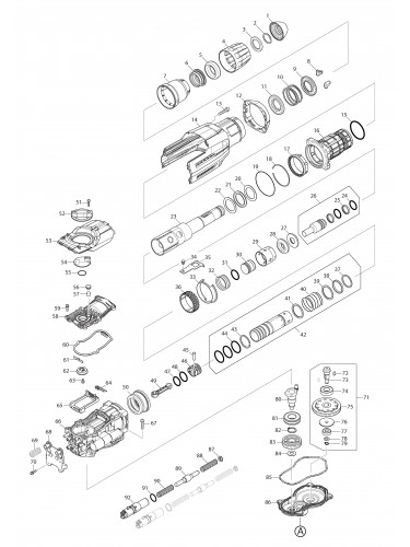 Vue éclatée Makita HR005G#01
