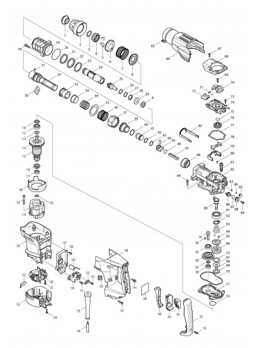 Vue éclatée Makita HR3540C#01