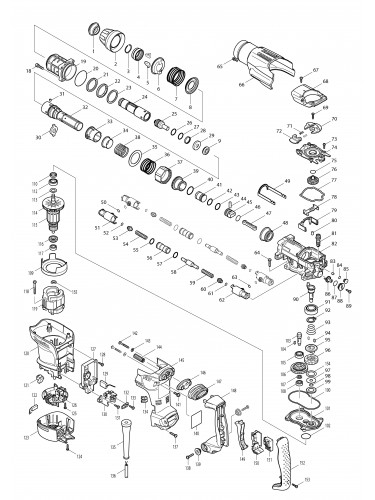 Vue éclatée Makita HR3541FC#01