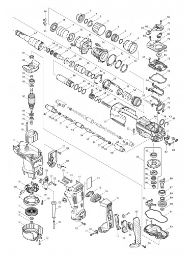 Vue éclatée Makita HR4011C#01