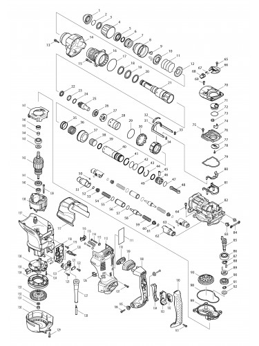 Vue éclatée Makita HR4511C#01