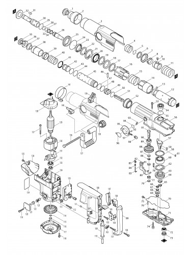 Vue éclatée Makita HR5001C#01