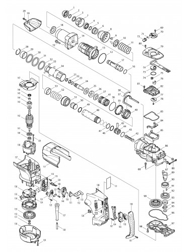 Vue éclatée Makita HR5201C#01