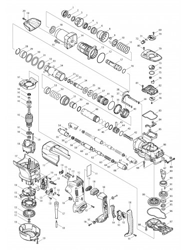 Vue éclatée Makita HR5211C#01