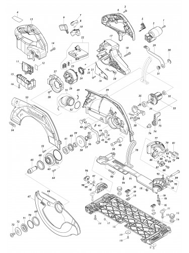 Vue éclatée Makita HS011G#01