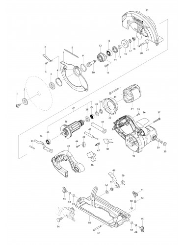 Vue éclatée Makita HS7000#01
