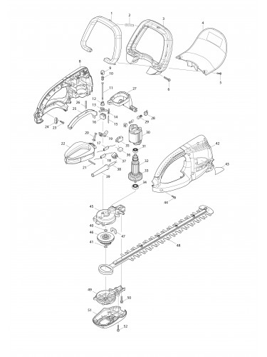Vue éclatée Makita HT-345#01