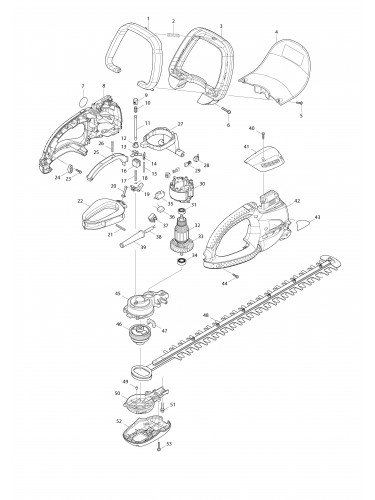 Vue éclatée Makita HT-5510#01