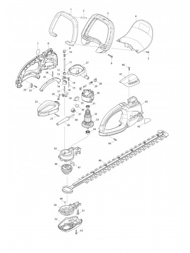 Vue éclatée Makita HT-6510#01