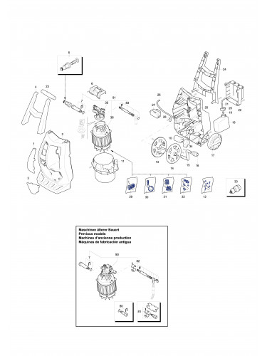 Vue éclatée Makita HW121#01