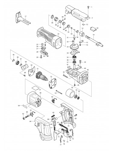 Vue éclatée Makita JR180D#01