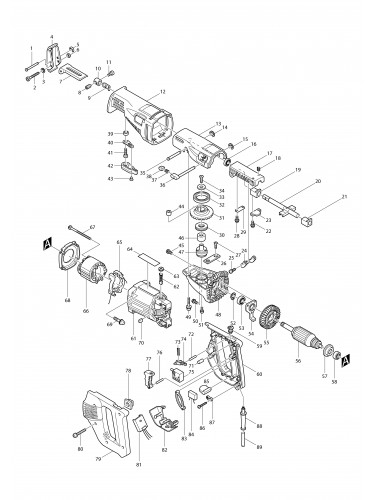 Vue éclatée Makita JR3020#01