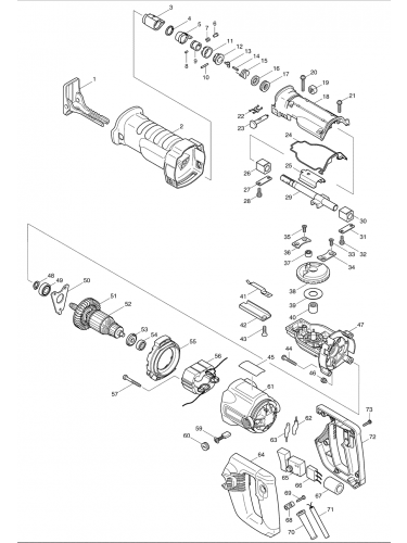 PIECES DETACHEES SCIE SABRE MAKITA BJR 181 - Pièces détachées