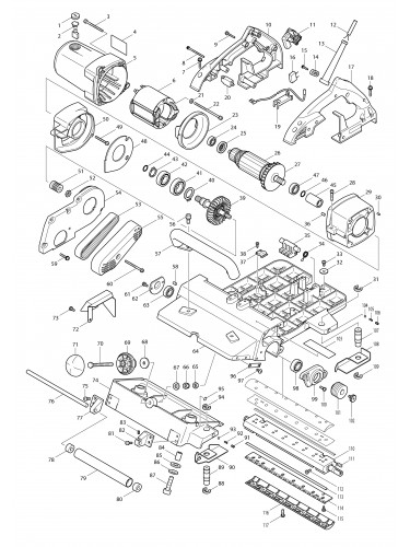 Vue éclatée Makita KP312S#01