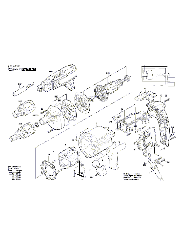 PIECES  DETACHEES VISSEUSE   BOSCH GSR 6-45 TE