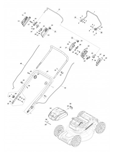 Vue éclatée Makita LM001G#01