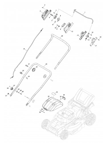 Vue éclatée Makita LM001J#01