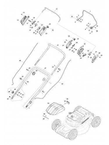Vue éclatée Makita LM003J#01