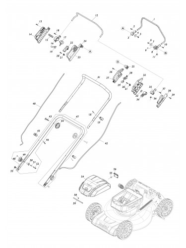 Vue éclatée Makita LM004J#01