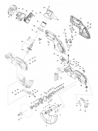 Vue éclatée Makita LS002G#01