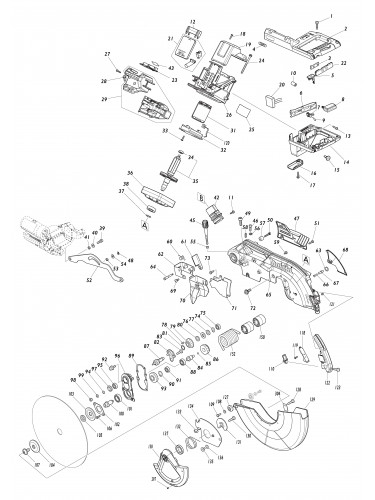 Vue éclatée Makita LS003G#01