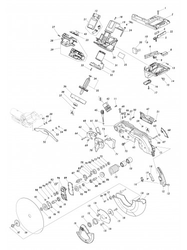 Vue éclatée Makita LS004G#01