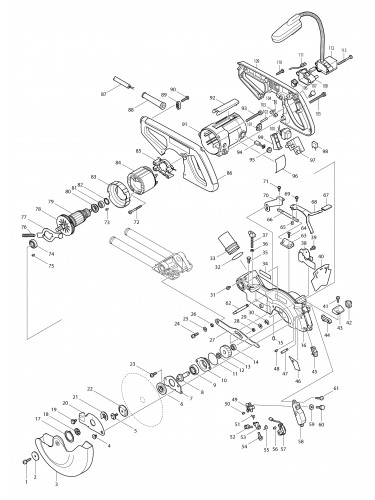 Vue éclatée Makita LS0714FL#01