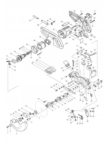 Vue éclatée Makita LS0714L#01