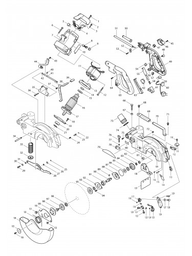 Vue éclatée Makita LS1013L#01
