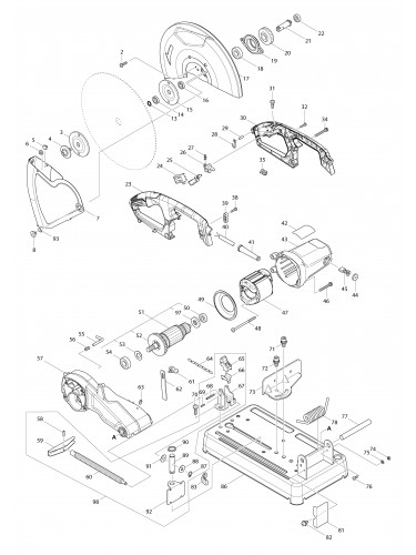 Vue éclatée Makita M2401#01