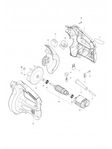 Vue éclatée Makita M4000#01