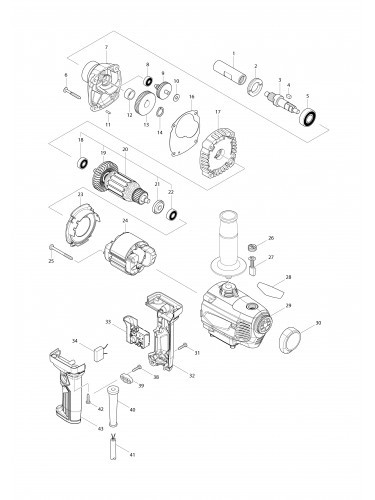 Vue éclatée Makita M6600#01