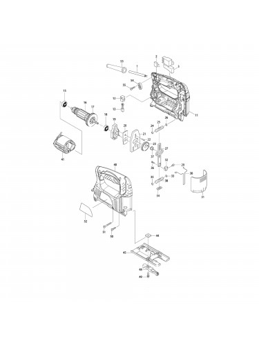 Vue éclatée Makita 4326 #01