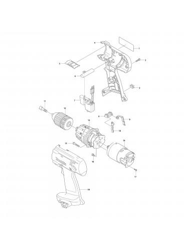 Vue éclatée Makita 6336 #01