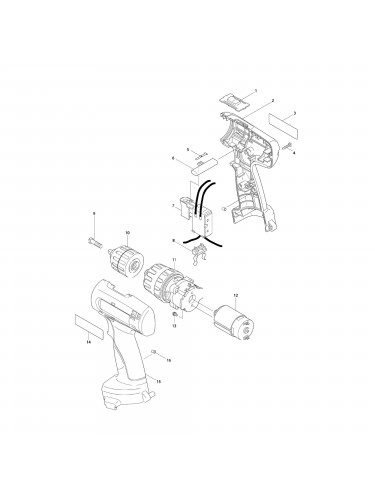 Vue éclatée Makita 8270 #01