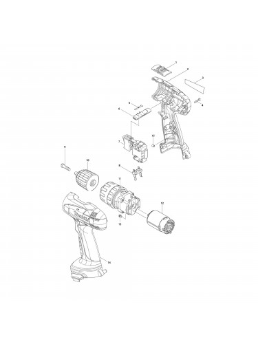 Vue éclatée Makita 8271 #01